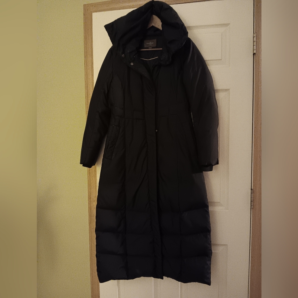 Cole Hann quilted winter long coat size small